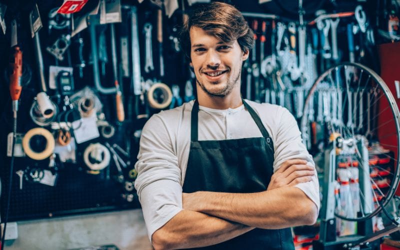 A friendly partner bike shop