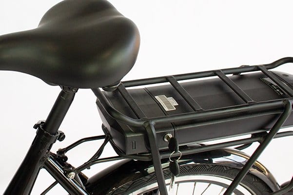 The rear rack on a Tribe Original, rated to carry 27kg