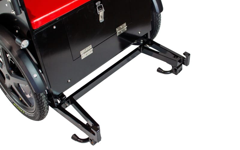 A Ricky Rickshaw with the front step removed for step-free access