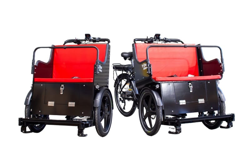 The single and double seat configurations of a Ricky Rickshaw