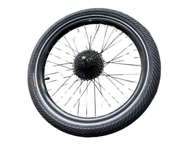 Evamos rear wheel with Tyre and 8 speed Cassette
